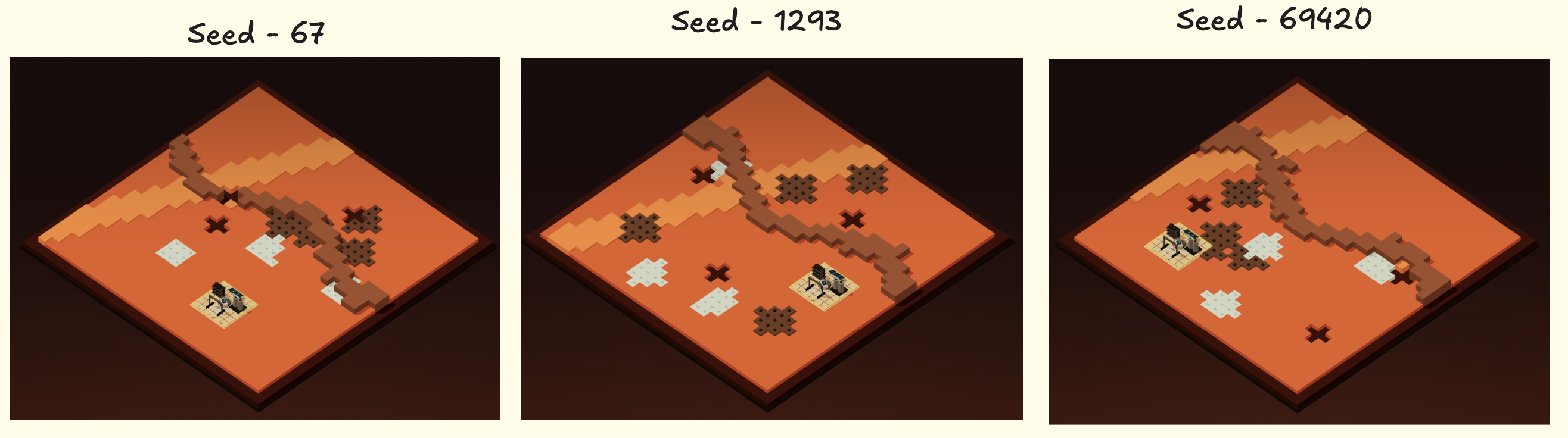 AresSim Environment for different seeds